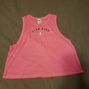 Pink (Victoria's Secret) cropped muscle tank